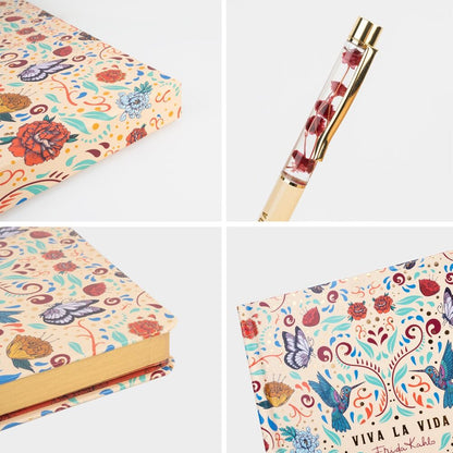 A5 Notebook + Frida Kahlo Pen Set