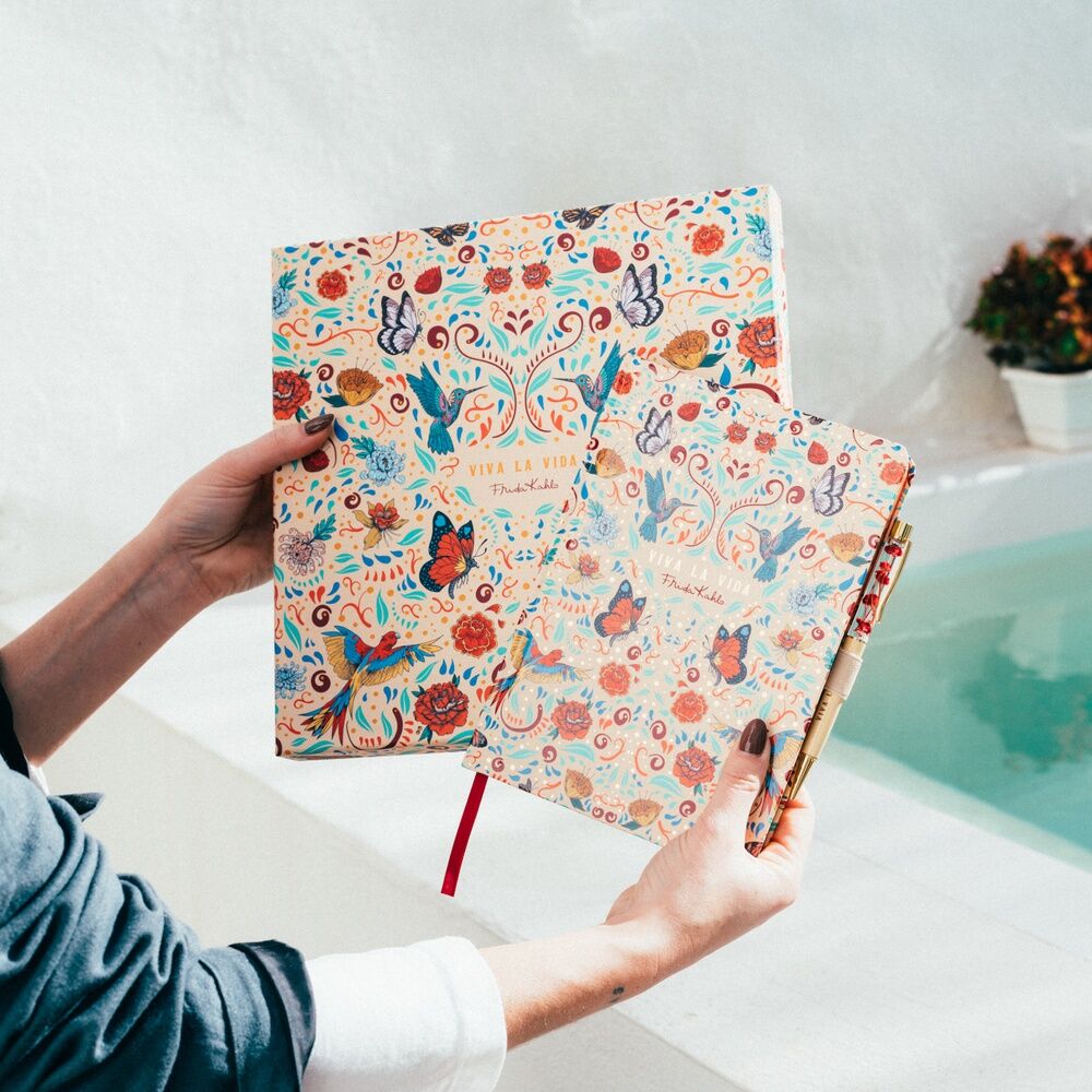 A5 Notebook + Frida Kahlo Pen Set