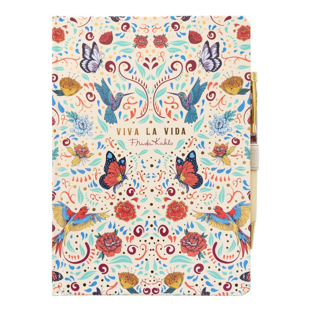 A5 Notebook + Frida Kahlo Pen Set
