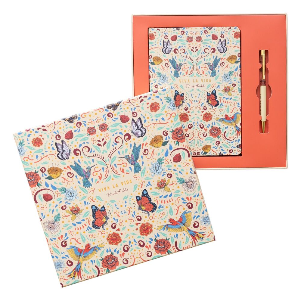 a5 notebook  frida kahlo pen set