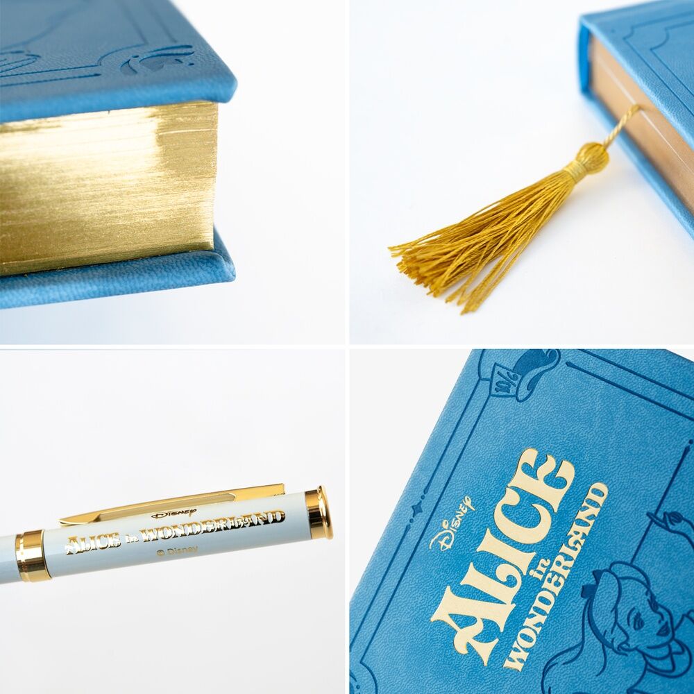Disney Alice im Wunderland A5 Notizbuch + Stiftset