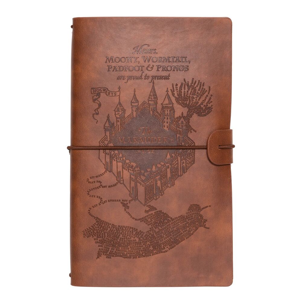 marauder's map travel journal by harry potter