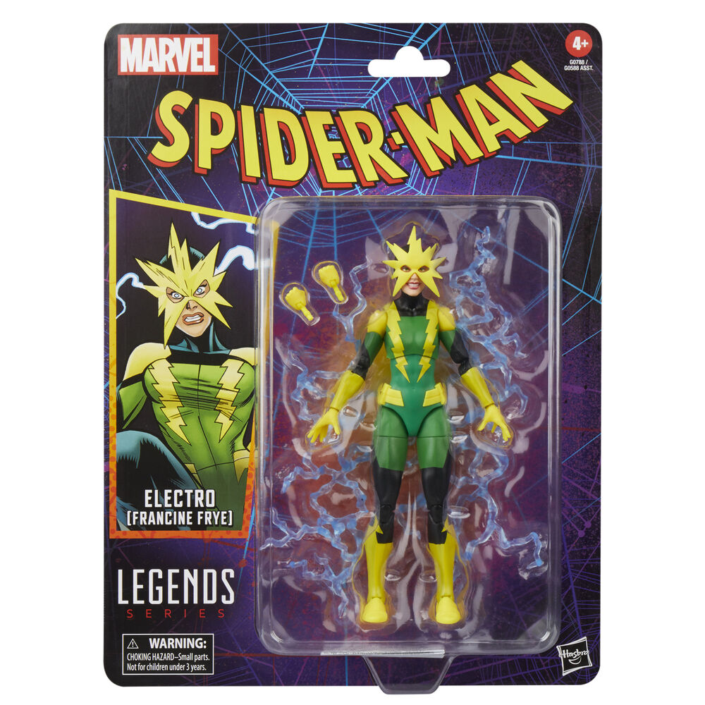Figura de acción Electro Francine Frye Spider-Man Marvel 15cm