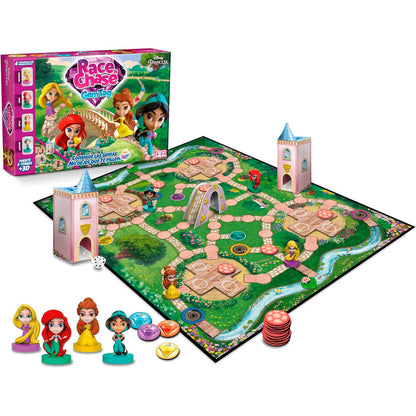 disney princess race chase board game (spanish)