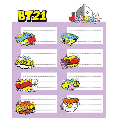 bt21 adhesive labels