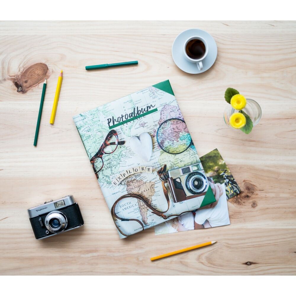 Vintage Travel Self Adhesive Photo Album