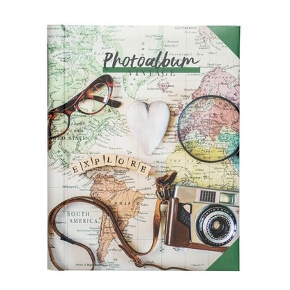vintage travel self adhesive photo album