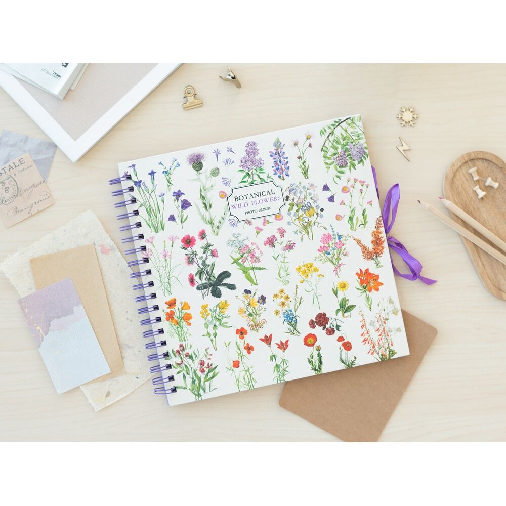 Scrapbook Photo Album Wild Flowers
