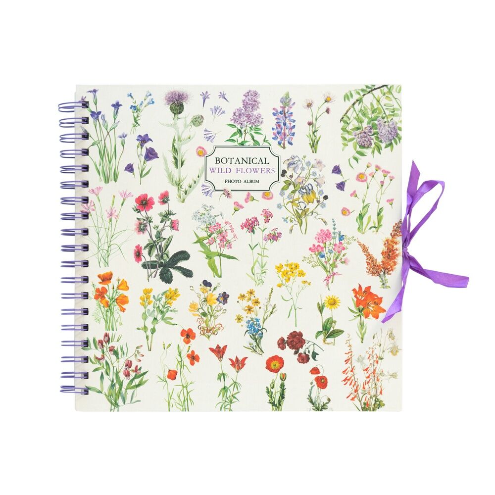 scrapbook photo album wild flowers