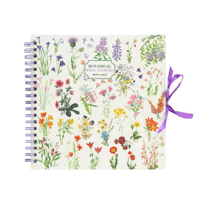 scrapbook photo album wild flowers