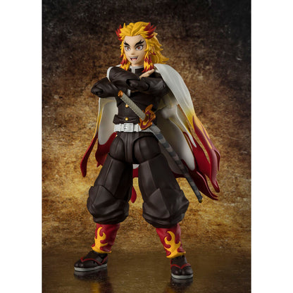 Figura S H Figuarts Kyojuro Rengoku Demon Slayer Kimetsu no Yaiba 15 cm