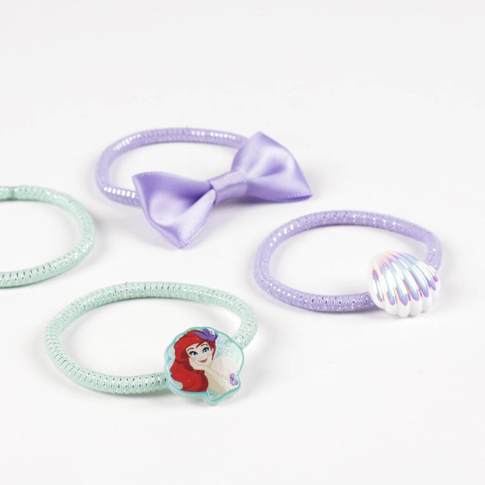 Blister pack of 6 hair ties, The Little Mermaid Disney