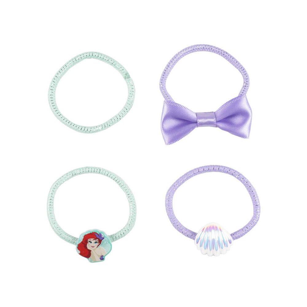 Blister pack of 6 hair ties, The Little Mermaid Disney
