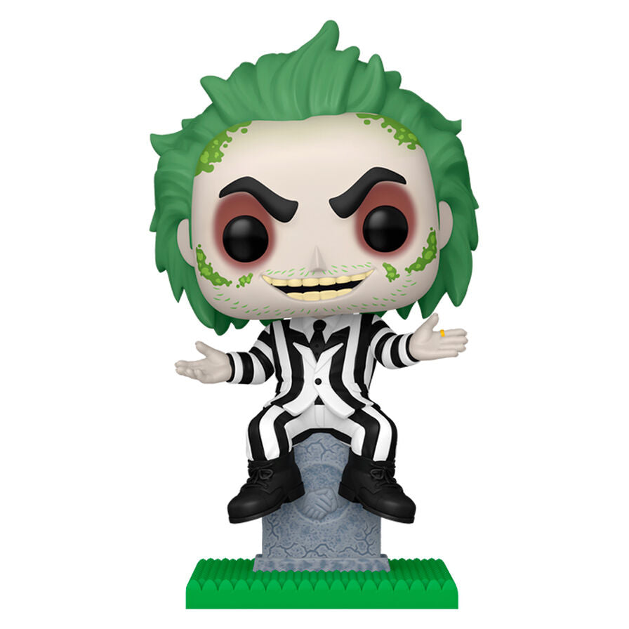 pop figure bitelchus beetlejuice on tombstone