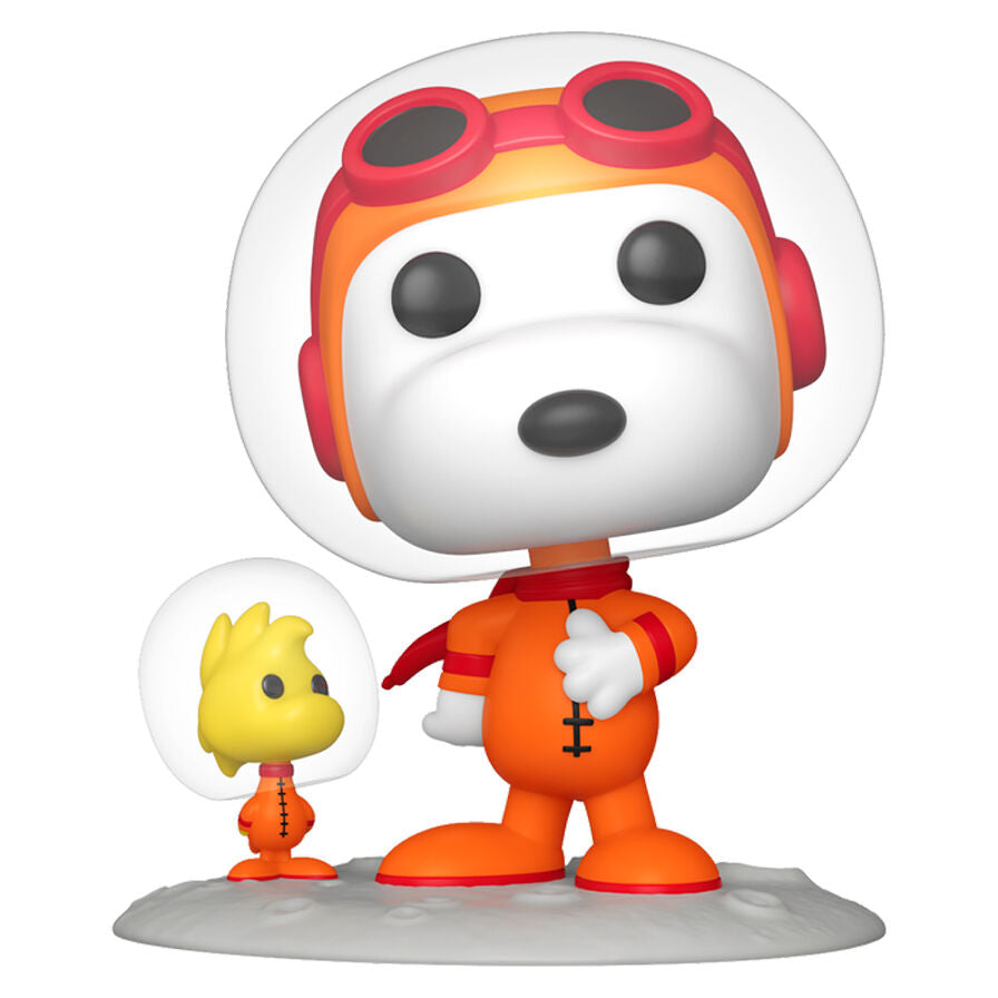 pop figure peanuts astronaut snoopy & woodstock
