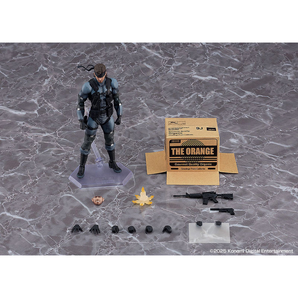 Figura Solid Snake MGS2 Versão Atualizada Metal Gear Solid 2 Sons of Liberty 16cm