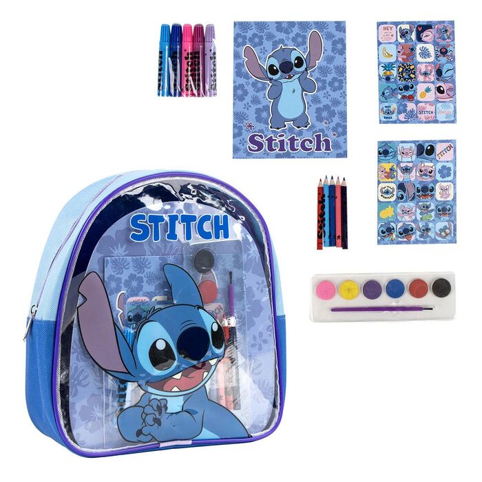 stitch disney backpack and stationery set