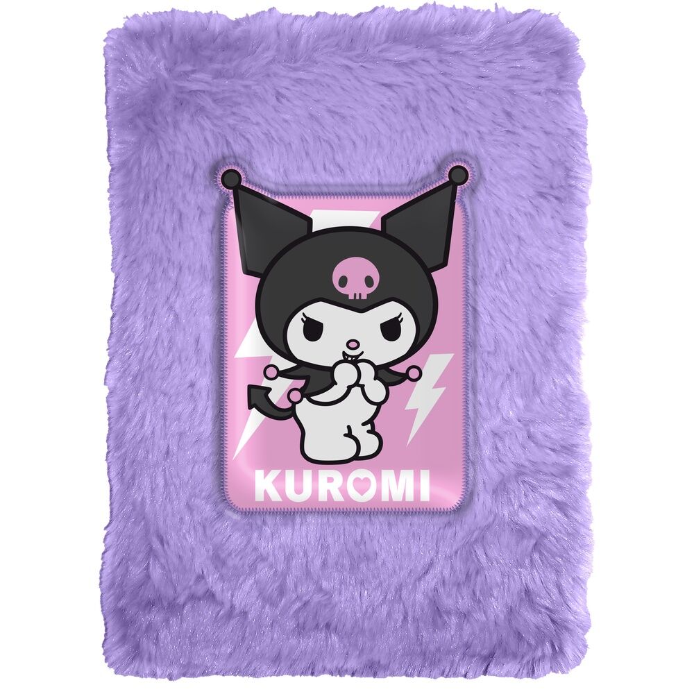 kuromi hello kitty plush notebook