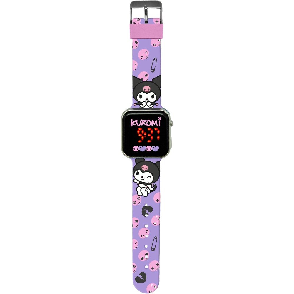 kuromi hello kitty led clock