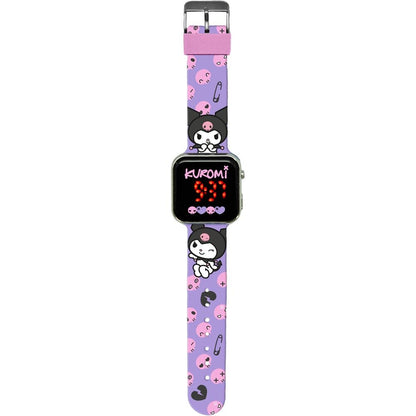 kuromi hello kitty led clock