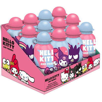 hello kitty and friends 500ml assorted aluminum water bottle