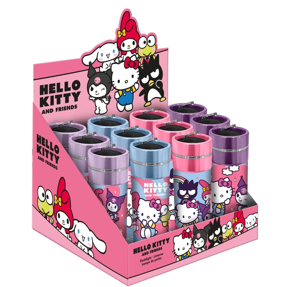 hello kitty and friends assorted aluminum led flashlight