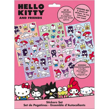 hello kitty and friends sticker set