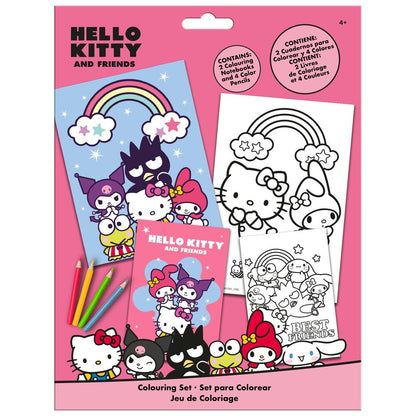 Set da colorare di Hello Kitty e amici