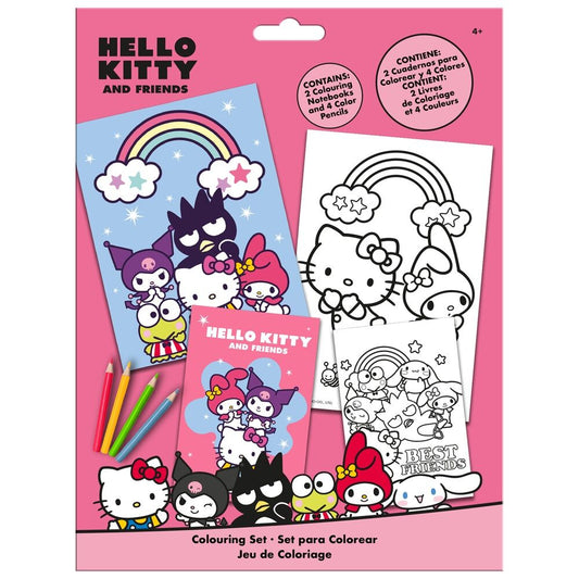 Set da colorare di Hello Kitty e amici