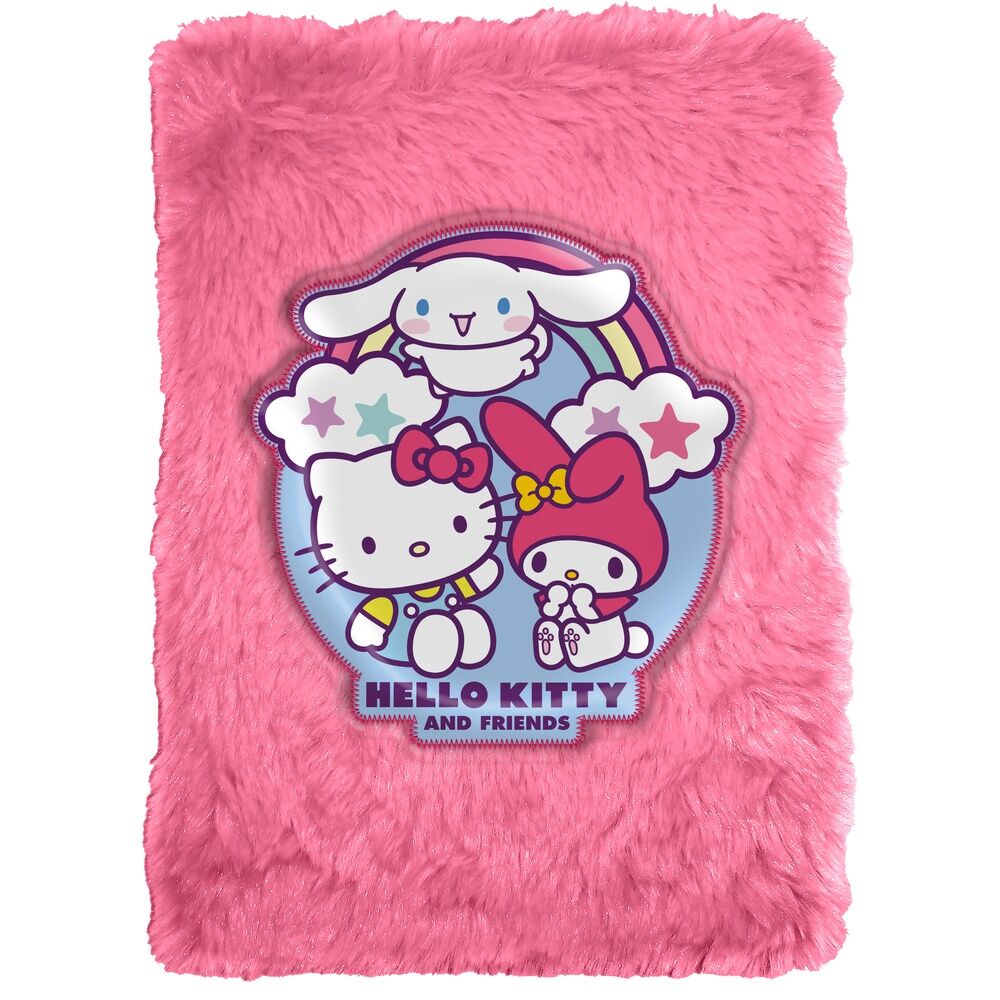a5 hello kitty and friends plush notebook