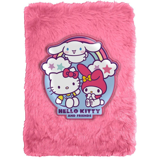 a5 hello kitty and friends plush notebook