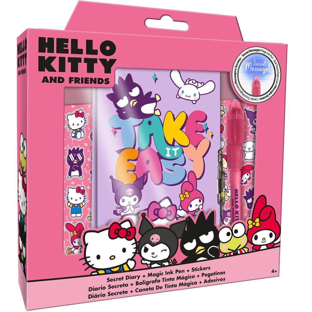 hello kitty and friends diary  magic pen