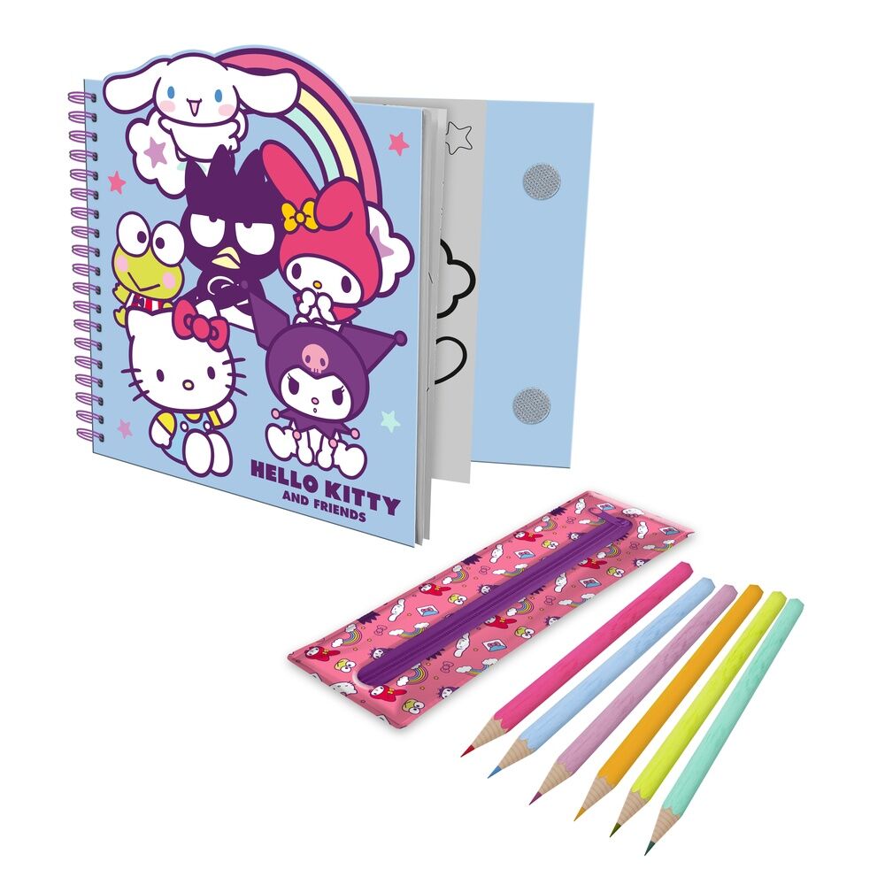 hello kitty and friends activity book  removable case