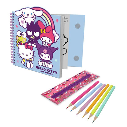 hello kitty and friends activity book  removable case