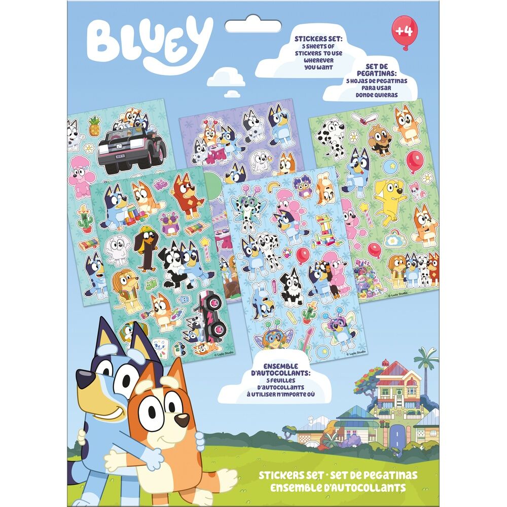 bluey sticker set