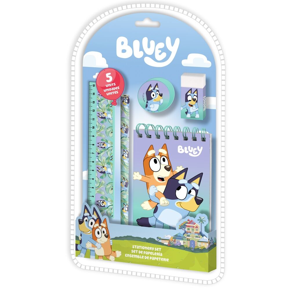 Bluey stationery set