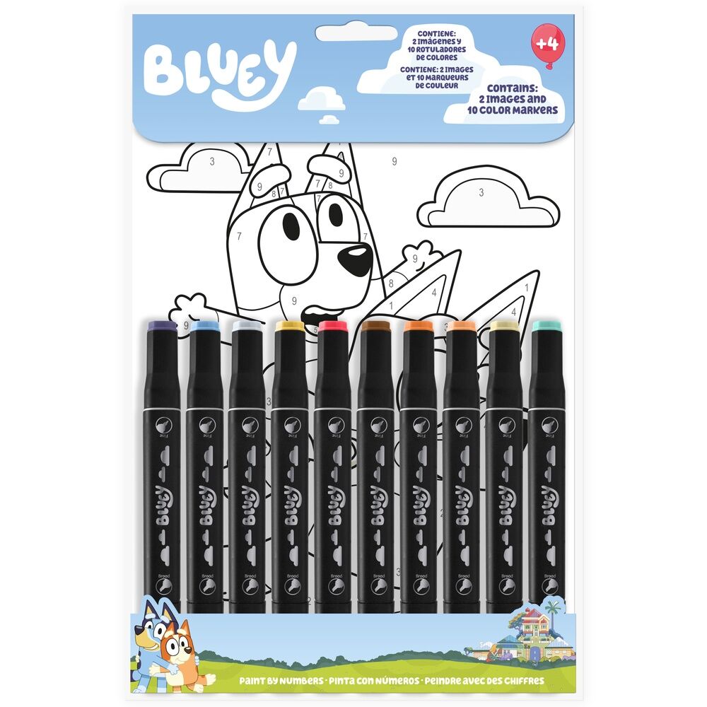 bluey paint by numbers