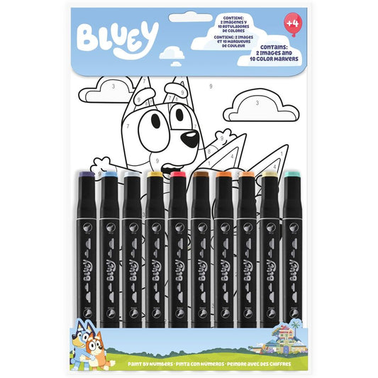 bluey paint by numbers