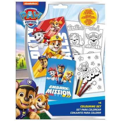 paw patrol coloring set