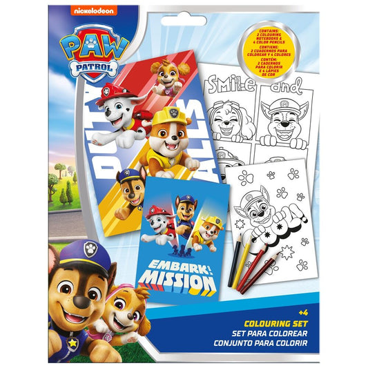 paw patrol coloring set