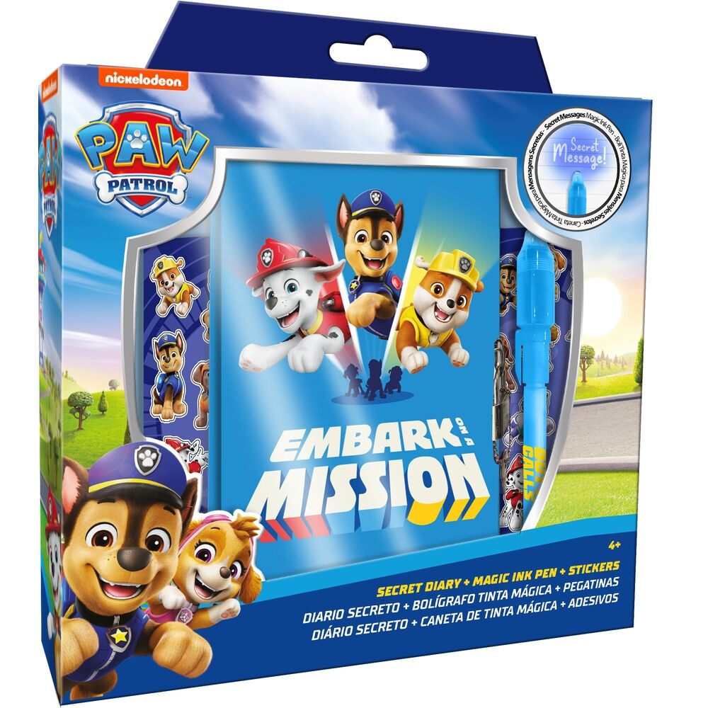 paw patrol diary  magic pen