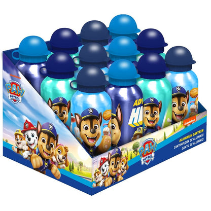 paw patrol aluminum water bottle 500ml assorted