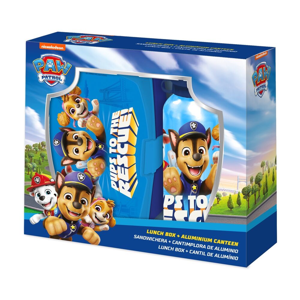 paw patrol aluminum canteen  sandwich box 500ml