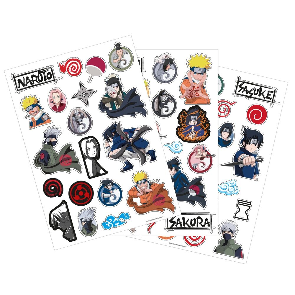 naruto shippuden removable sticker set
