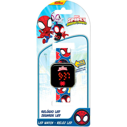 spidey the amazing friends marvel led clock