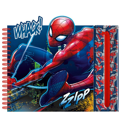 spiderman marvel activity book with removable case