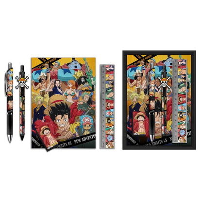 Set di articoli di cancelleria One Piece 5 pezzi