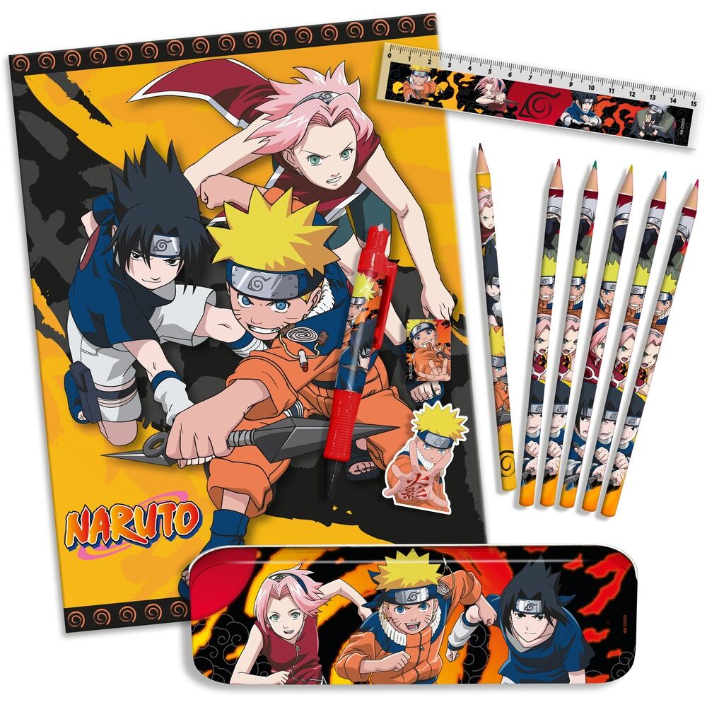 Zestaw artykułów piśmienniczych Naruto Shippuden