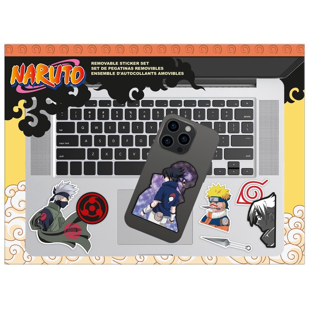 Conjunto de adesivos removíveis de Naruto Shippuden