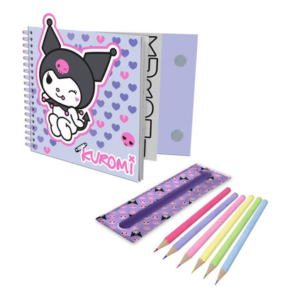 Kuromi Hello Kitty coloring set